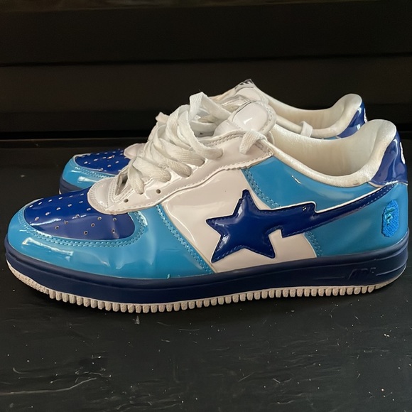 A Bathing Ape Bape Sta Navy FS-001 Sneaker DS Size 13 Used excellent condition - Picture 4 of 14